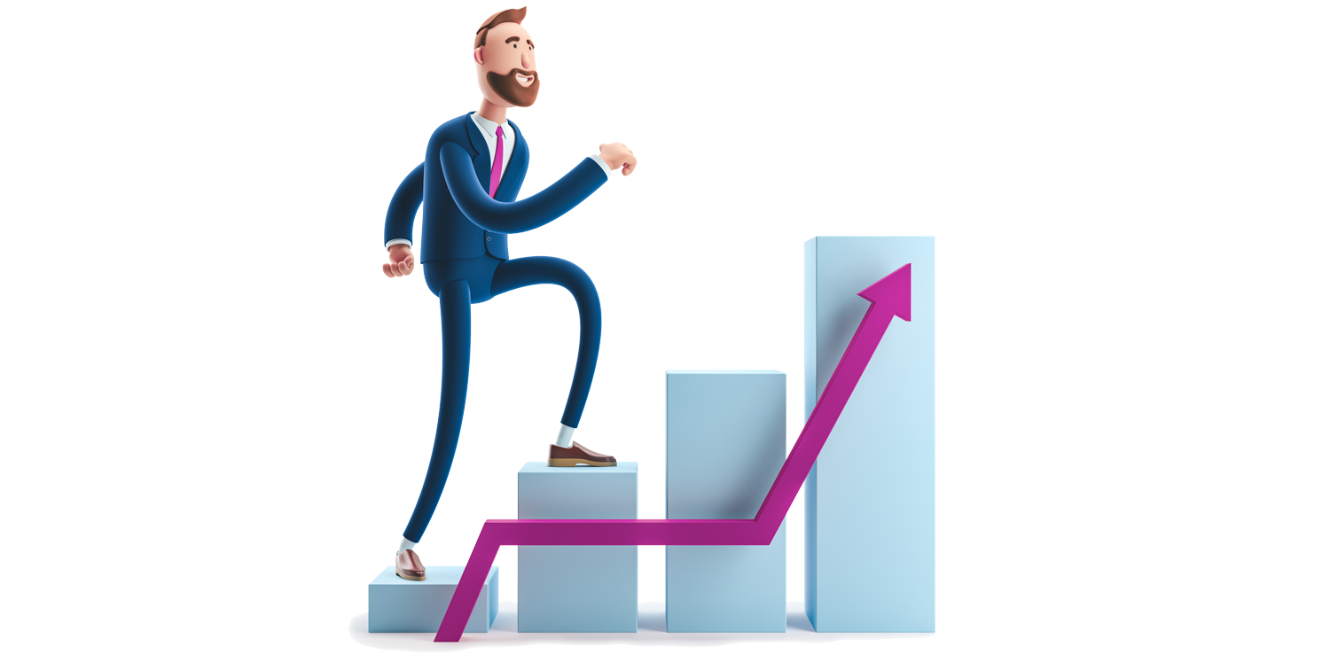 Billy klettert ein Diagramm hoch